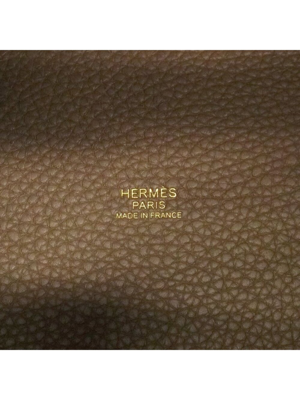 Hermes Handbag Picotin Lock PM Taurillon Clemence Etoupe Gold - Picture 5 of 8